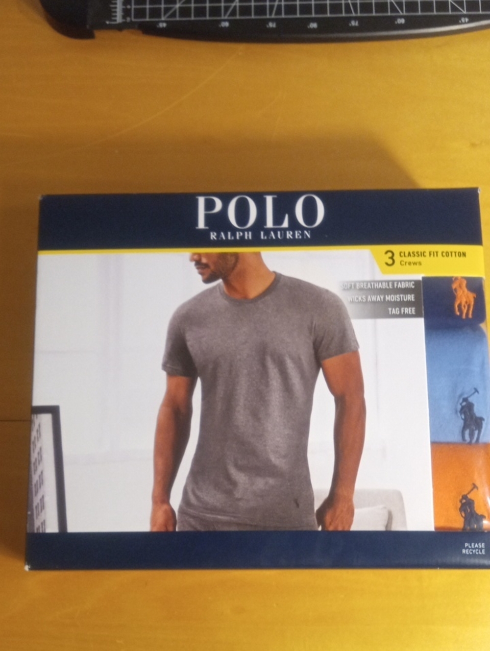 Polo by Ralph Lauren Men’s Heather Gray Short Sleeve Crew Tee